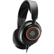 Frefly Store Steelseries Arctis Nova 3 Multi-Platform Gaming Kulaklık, Hi-Fi Sürücüler, 360 Derece Uzamsal Ses, Rgb Işıklar, Gen2 Clearcast Mikrofon Standart