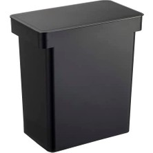 Frefly Store Home Tower Hava Geçirmez Evcil Hayvan Sı Saklama Kabı - Şeffaf Kapaklı ve Saplı Kedi ve Köpek Sı Tutucu Kutusu - Ekstra Büyük - Polipropilen - 6,6 Galon, 25 Litre, Siyah