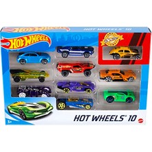 Frefly Store Hot Wheels 10'lu Araba Seti ile Son Hız Maceraya Dal!, 54886
