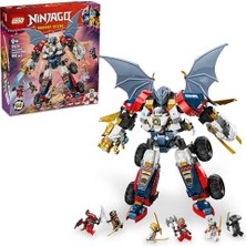 Frefly Store LEGO Nınjago Zane’in Ultra Kombo Mech’i 71834-9 Yaş ve Üzeri Çocuklar Için Araba, Jet ve Ejderha Içeren 4’ü 1 Arada Oyuncak Yapım Seti, Doğum Günü Hediyesi (1187 Parça)