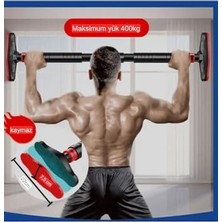 Frefly Store Kapı Barı Koridor Barfiksi Yeni Nesil 90-120 cm Barfix Spor Aleti Deri Barfiks Çubuğu Siyah, Bf2