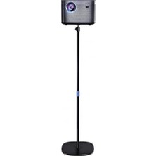 Frefly Store Projeksiyon Standı Ayarlanabilir Teleskopik Zemin Standı 63-120 cm Yükseklik Ayarlı 360 Derece Dönebilen 90 Derece Açılı Sabit Tabanlı Projektör Sehpası | Jorrezi JR-TY01