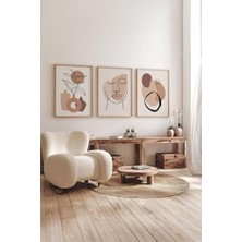 Frefly Store Gerçek Ahşap Çerçeveli 3 Parça 3D Poster Tablo Seti - 3DARTSOHOSET87-2030