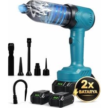 Frefly Store Çift Bataryalı Kablosuz El Süpürgesi 16 Kpa Güçlü Emiş, Yıkanabilir Hepa Filtre, 180° Döner Başlık, Araç Içi Ev Koltuk Halı Için Şarjlı Süpürge