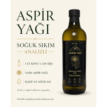 Zafir Natural Soğuk Sıkım Aspir Yağı 1 Lt | Analizli | %74,0 Omega 6| Katkısız