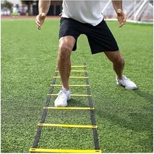 Frefly Store Çantalı Antrenman Merdiveni 4 mt ve Antrenman Kemeri Futbol Seti Siyah