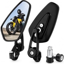 Frefly Store Motosiklet Dikiz Aynası Seti, Cnc Alüminyum Ayarlanabilir Gidon Ucu Ayna, Evrensel Her Marka Model Için Motosiklet Ayna Aynası Motor Yan Aynası, Motosiklet Modifiye Motosiklet Aksesuar A58