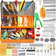 Frefly Store Fesyonel Balık Avı Seti – 404 Parça Yem, Kanca, Kurşun, Sahte Yem Taşıma Kutulu Full Set