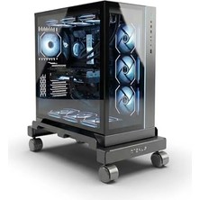 Frefly Store Prexua Roller Tekerli Bilgisayar Kasa Standı - Pc Stand - RLR50 (Small)