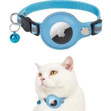 Frefly Store Yacel Ycl Airtag Uyumlu Tutucu Özellikli Kedi Tasması Reflektörlü ve Zilli (Kırmızı, Standart Ayarlanabilir)
