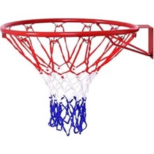 Frefly Store Basketbol Çemberi, 45 Cm, Tek Katlı Fileli, Kırmızı