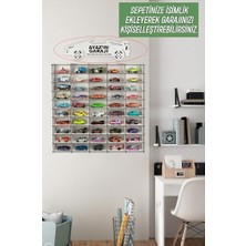 Frefly Store 50 Araçlık Ahşap Duvar Rafı Mdf Malzeme Hotweels ve Matchbox Için Depolama Rafı