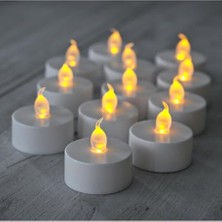 Frefly Store Sna Pilli LED Tealight T-Light Mum Pilli Mum LED Işık Sıcak Sarı Renk Dekorasyon Süsleme Düğün Kına Organizasyon (6)          [enerji Sınıfı A]