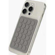 Frefly Store Telefon Arkasına Yapışan Silikon Vakumlu Pratik Telefon Tutucu, Kolay Telefon Kılıfı Tutucu, Tüm Cep Telefonu Modellerine Uygun, Araç Telefon Tutucu, Makyaj, Mutfak, Ahtapot (Gri)