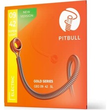 Frefly Store Pitbull Gold Seri Elektro Gitar Teli Set (09-42 Super Light, Tekli Set)