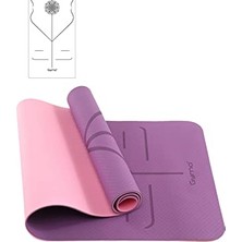 Frefly Store Gymo Hizalamalı 6mm Tpe Yo Matı Pilates Nderi Mürdüm
