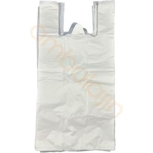 Frefly Store Kalın Beyaz Poşet Büyük Boy Hışır Atlet Poşet Market Manav Poşeti Çöp Poşeti 1 kg