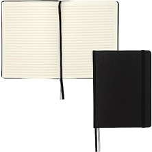 Frefly Store Büyük Ciltli Defter, 240 Çizgili Defter Sayfaları, Siyah, 7,5 x 10 Inç