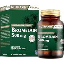 Frefly Store Nutraxin Herbal Bromelain 500 Mg Takviye Edici Gıda (1 x 60 Adet)