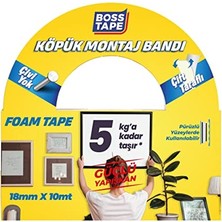 Frefly Store 5 kg Çift Taraflı Köpük Aksesuar Montaj Bandı 18 mm x 10M