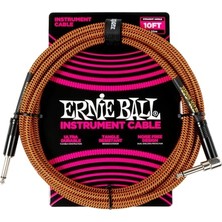 Frefly Store Ernıe Ball Enstrüman Kablosu 10FT - Turuncu