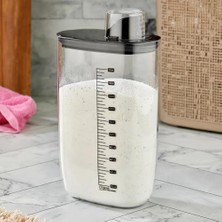 Frefly Store Hava Geçirmez Vakumlu Deterjan Saklama Kabı - Kendinden Ölçekli Vakum Kapaklı Deterjanlık 2100 ml