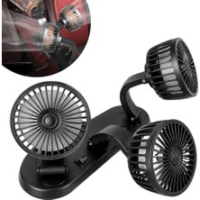 Frefly Store FAN10 Mini Araç Vantilatörü, 12 Volt Dc, Çakmaklık Bağlantılı, Plastik, Araç Numaratörlü (3 Lü Set)
