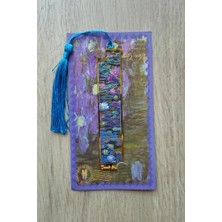 Frefly Store Kolbi Craft,nilüferler Van Gogh Püsküllü Altın Renk Metal Kitap Ayracı Hediyelik Sanatsal