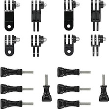 Frefly Store 2 Set Ayarlanabilir Döner Kol Uzatma Kolu, Go Hero 10, 9, 8, 7, 6, 5 ve Diğer Aksiyon Kameraları Için Kısa ve Uzun Vidalı Kamera Sabit Eklem Montajı