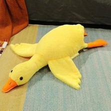 Frefly Store Sevimli Peluş Uyku Arkadaşım Kaz 75 Cm- Uçan Kaz Morton Uyku Yastığı Sarı