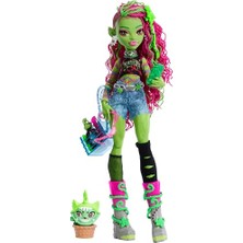 Frefly Store Monster Hıgh™ Venus Mcflytrap™ Bebek Evcil Hayvanı Chewlian ve Aksesuarlarıyla Monster High Venus Mcflytrap Bebek HRP81
