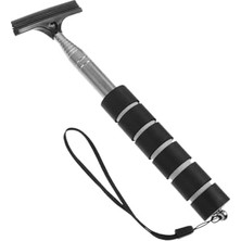 Frefly Store 100 cm Uzayabilen Teleskopik Kompakt Mini Çekpas Su Sıyırıcı Silikon 6,5 cm Cam Sileceği Çekçek