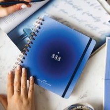 Frefly Store 2026 18X20 Spiralli Haftalık Kare Ajanda 12 Aylık - Mavi Aura