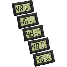 Frefly Store 5 Adet Hygrometer Dijital Sıcaklık ve Nem Ölçer THR142-5