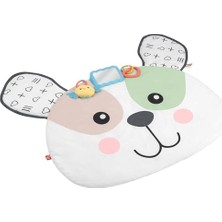 Frefly Store Fisher-Price Yenidoğanlar Için Karın Üstünde Oynama Oyuncağı, Sevimli Köpekçik Büyük Oyun Minderi ve Duyusal Gelişim Aktiviteleri, HYR51