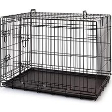 Frefly Store Metal Köpek Kafesi 91X61X66 cm Siyah
