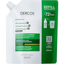 Frefly Store Vıchy Dercos Anti Dandruff Kuru Saçlar Için Kepek Karşıtı Bakım Şampuanı Yeniden Dolum Paketi 390 ml
