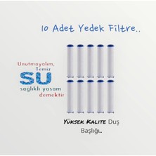 Truva 10 Adet Duş Başlığı Filtresi Kireç Önleyici Filtre