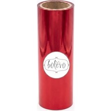 Frefly Store Bolivo Premium Hobi Varak, El Sanatları, Dekorasyon ve Kendin Yap (Dıy) Süsleme Folyosu (Kırmızı, 10 cm x 5 Mt)