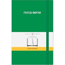 Frefly Store Victoria's Journals Nota Bene Classic Esnek Kapak Defter 13X21 cm (Yeşil)