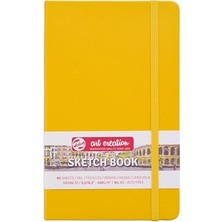 Frefly Store Eskiz Defteri, 80 Yaprak, 13 x 21 Cm, Altın Sarısı