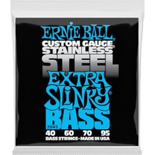 Frefly Store Ernie Ball Ekstra Slinky Paslanmaz Çelik Elektrik Bas Telleri, Ölçü 40-95