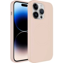 Ummeslem iPhone 13 Pro Kılıf M-Safe Wireless Şarj Pastel Renk Silikon Cep Telefonu Için Uyumlu Plas Kapak