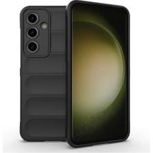 Ummeslem Samsung Galaxy S24 Fe Kılıf Esnek Tpu Oyuklu Arka Yüzey Tasarımlı Için Uyumlu Etnik Silikon Kapak