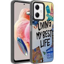 Ummeslem Redmi Note 12 4g Kılıf Desenli Cep Telefonu Için Uyumlu Kapak Dragon Sert Kapak