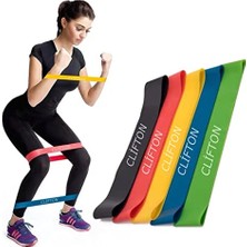 Frefly Store 5 Li Farklı Dirençte Squat Bandı Hafif Orta Sert Pilates Aerobik Çalışma Lastiği Egzersiz Fitness