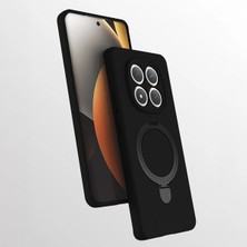 Ummeslem Xiaomi Redmi Note 15 Pro Için Uyumlu Kılıf M-Safe Şarj Özellikli Standlı Samara Kapak