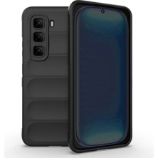 Ummeslem Infinix Hot 50 4g Için Uyumlu Kılıf Esnek Tpu Oyuklu Arka Yüzey Tasarımlı Etnik Silikon Kapak