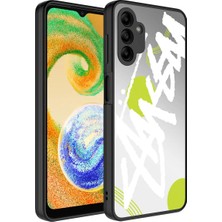 Ummeslem Samsung Galaxy A04S Kılıf Aynalı Desenli Kamera Korumalı Parlak Cep Telefonu Için Uyumlu Mirror Kapak