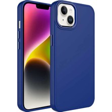 Ummeslem iPhone 13 Kılıf Metal Çerçeve ve Buton Tasarımlı Silikon Cep Telefonu Için Uyumlu Kapak Luna Kapak